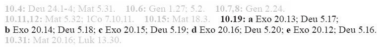 Mark 10.19 (GNT)