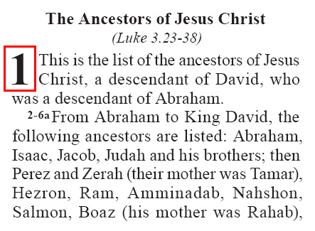 Matthew 1 (GNT)