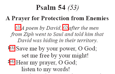 Psalm 54 (GNT - markup adapted)