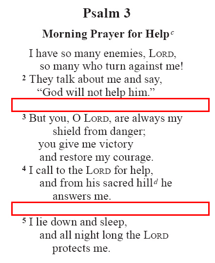 Psalm 3 (GNT)