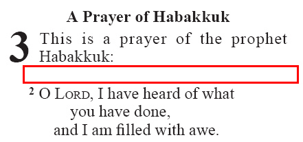 Habakkuk 3.1 (GNT)