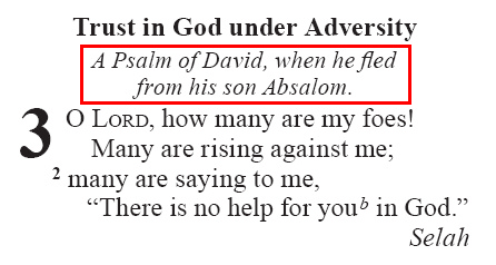 Psalm 3.1 (NRSV)