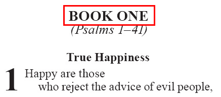 Psalm 1 (Book 1 division) (GNT)