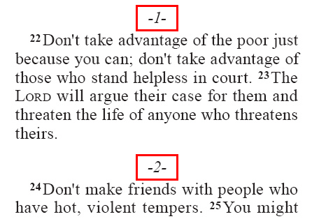 Proverbs 22.22-24 (GNT)