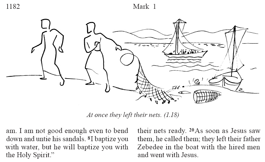 Mark 1.18 (GNT)