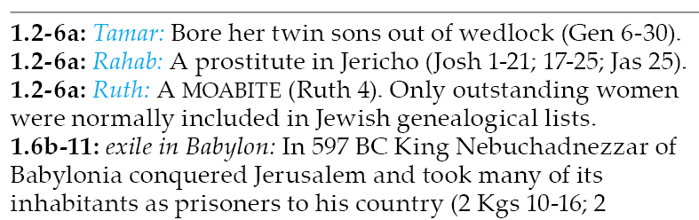 Matthew 1.2-11 (GNTUK Study Bible)