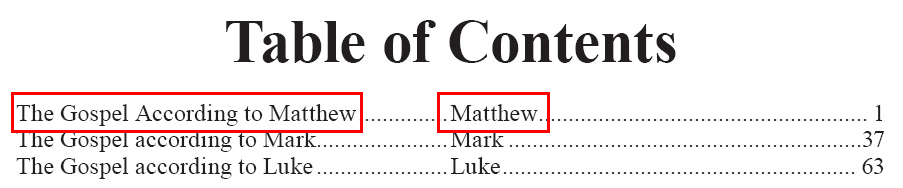 Matthew (GNT)